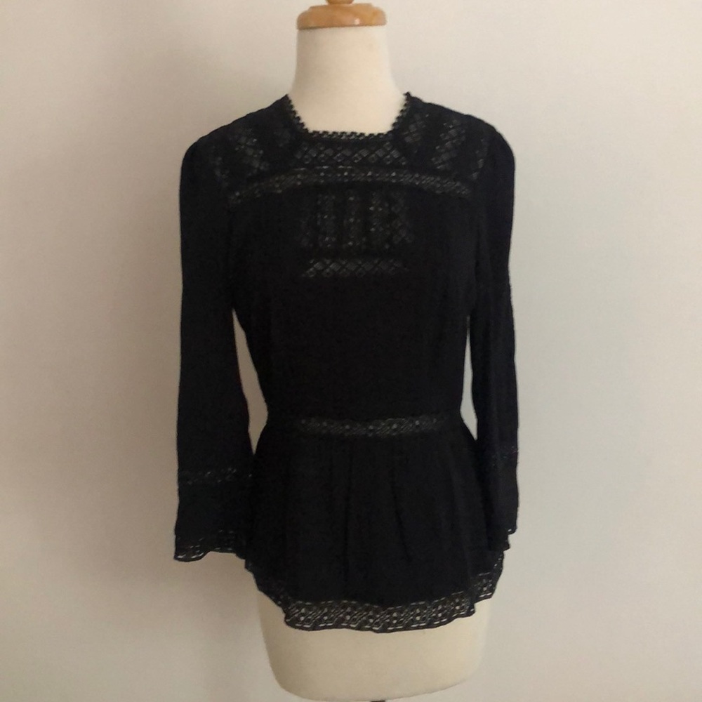 long sleeve j.crew blouse